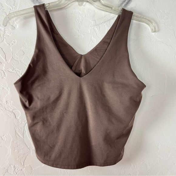 all in motion Tops - Target All in Motion Longline Bra Tank Top Cropped Solid Dark Brown Chocolate